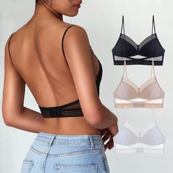 Backless Lace Bralette with Wireless Lift | ventumra