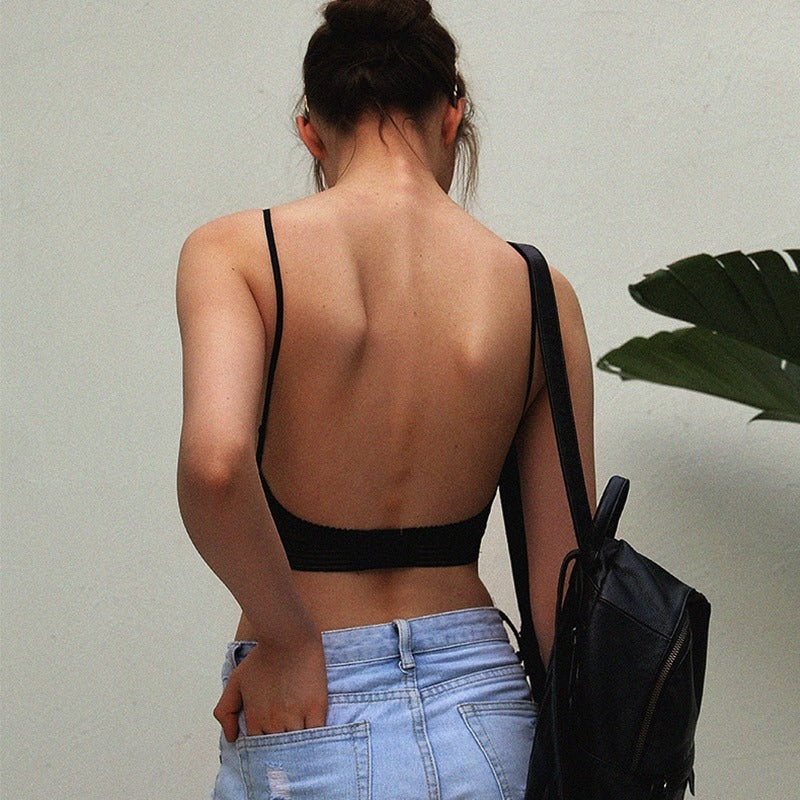 Backless Lace Bralette with Wireless Lift | ventumra