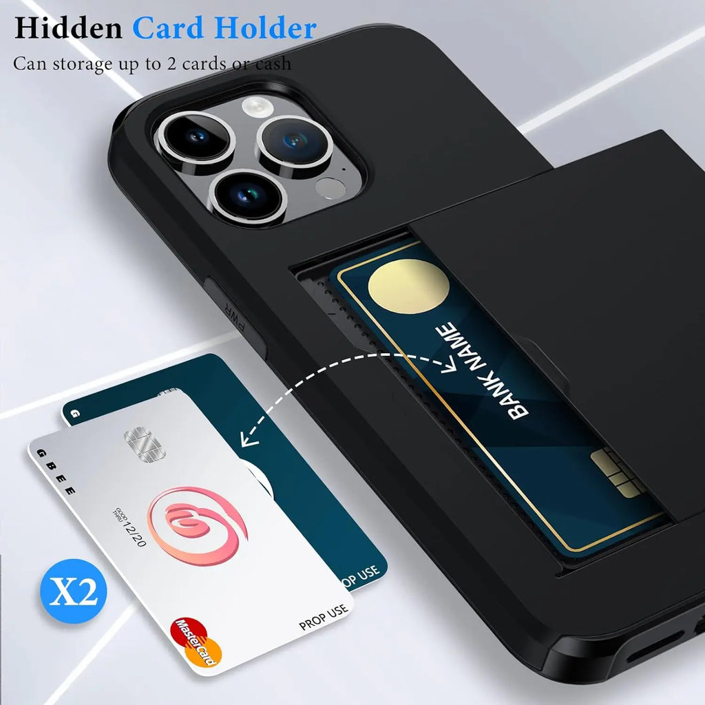 LuxShield iPhone Case with Card Holder Slim Design Card Storage Protection & Style | ventumra