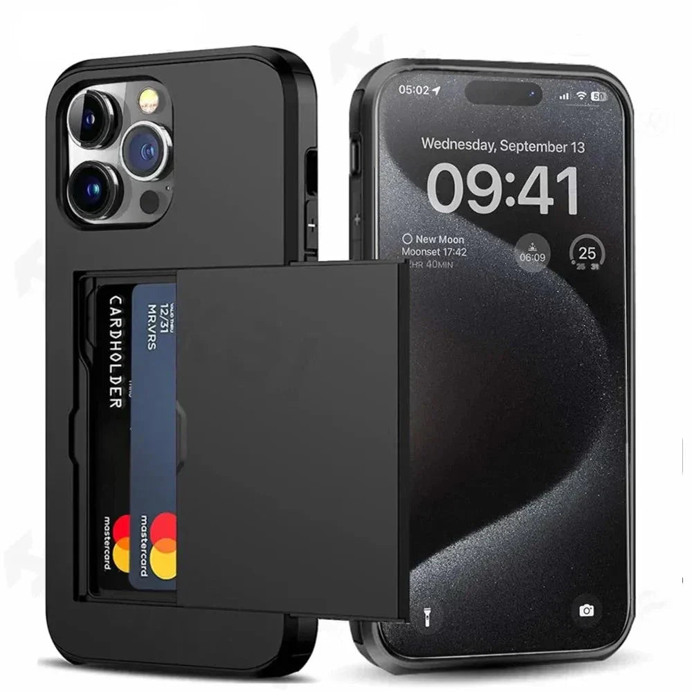 LuxShield iPhone Case with Card Holder Slim Design Card Storage Protection & Style | ventumra