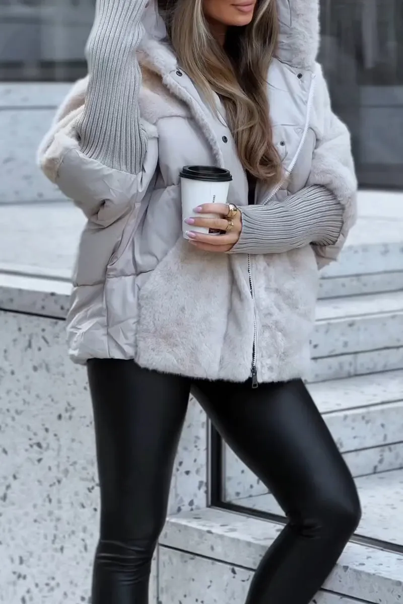 Women's Cozy Puffer Jacket with Hood | ventumra