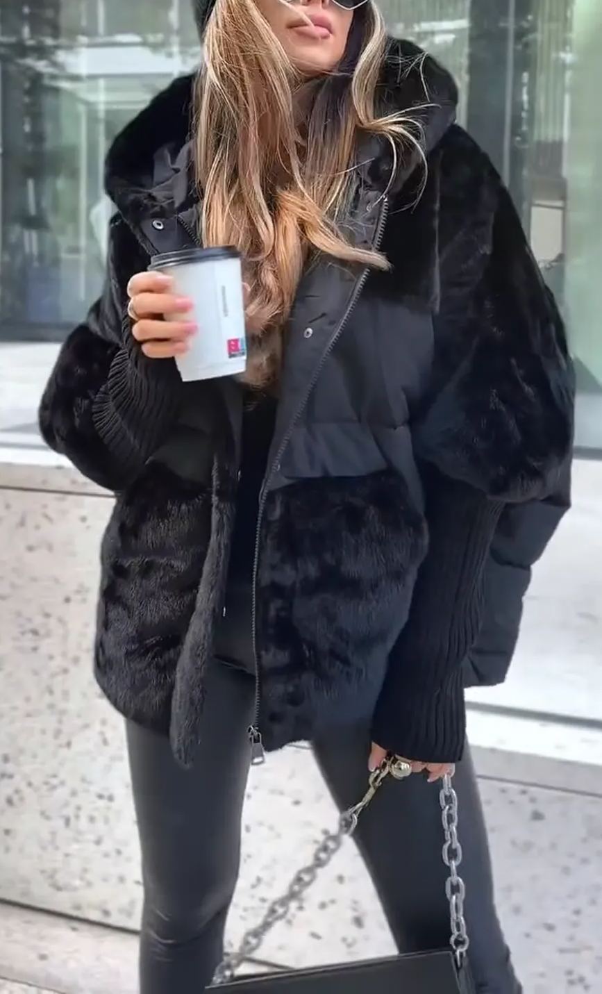 Women's Cozy Puffer Jacket with Hood | ventumra