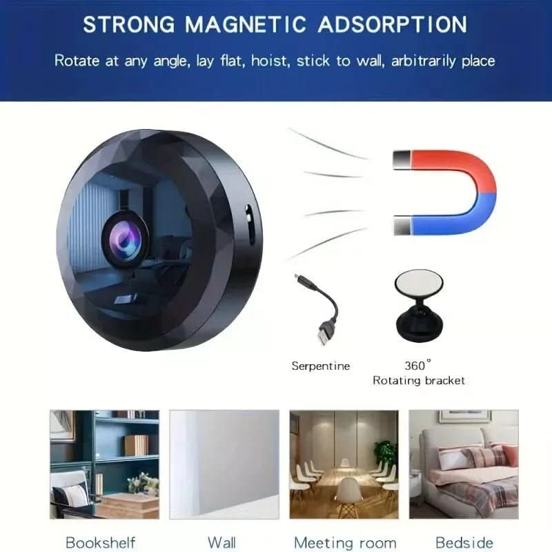 Magnetic Mini WiFi Camera 1080P HD for Discreet Monitoring | ventumra