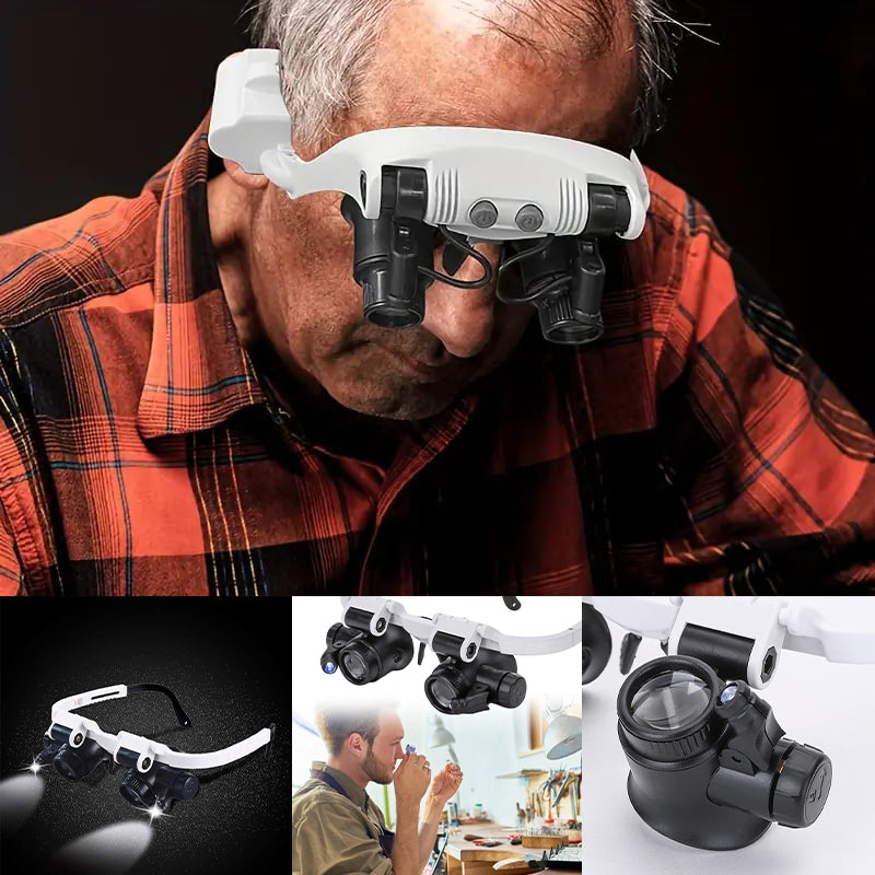 Illuminated Magnifier Eyewear for Detailed Work | ventumra