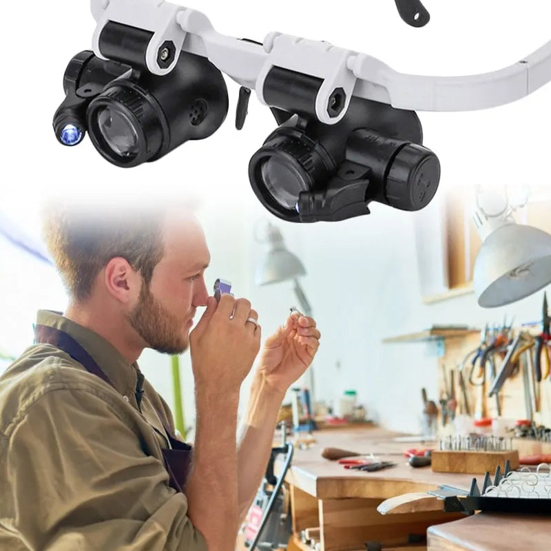 Illuminated Magnifier Eyewear for Detailed Work | ventumra