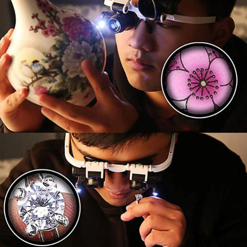 Illuminated Magnifier Eyewear for Detailed Work | ventumra