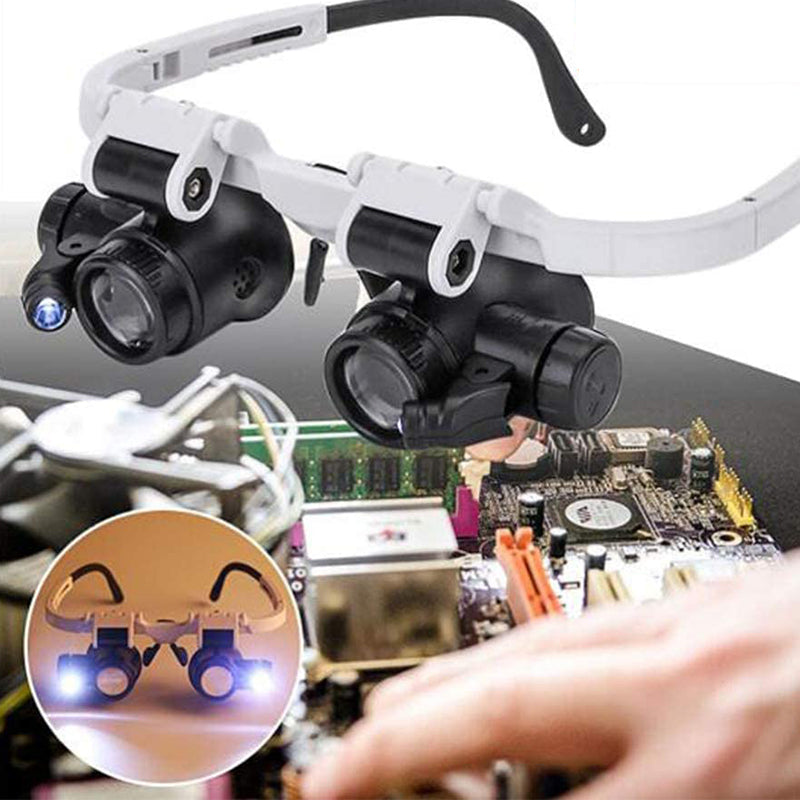 Illuminated Magnifier Eyewear for Detailed Work | ventumra