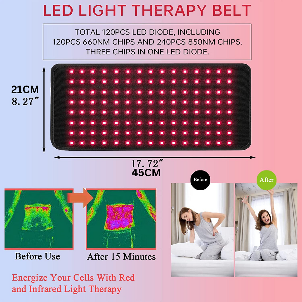 Flexible Red Light & Near-Infrared Therapy Pad Belt for Body | ventumra