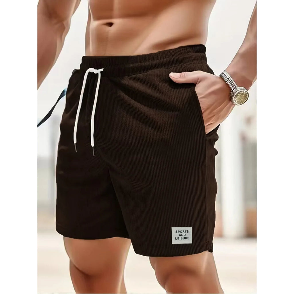Corduroy Relaxed Fit Drawstring Shorts | ventumra