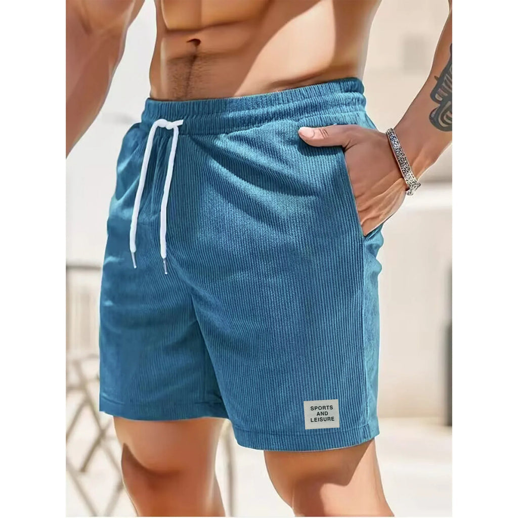 Corduroy Relaxed Fit Drawstring Shorts | ventumra