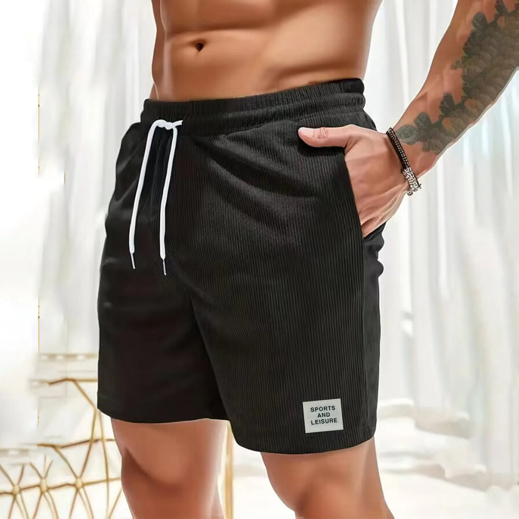 Corduroy Relaxed Fit Drawstring Shorts | ventumra