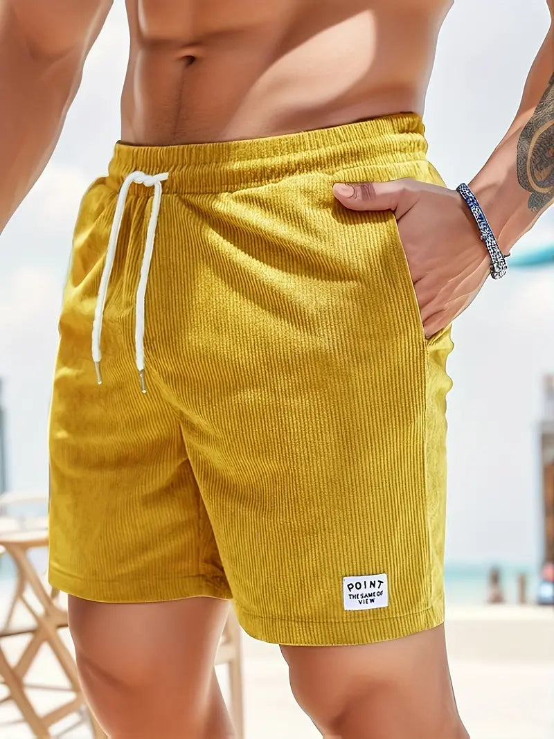 Corduroy Quick-Dry Swim Trunks | ventumra