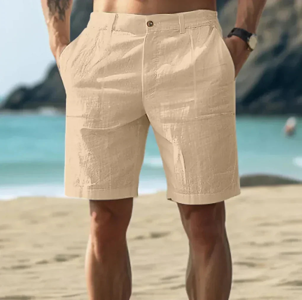 Breathable Linen Casual Drawstring Shorts | ventumra