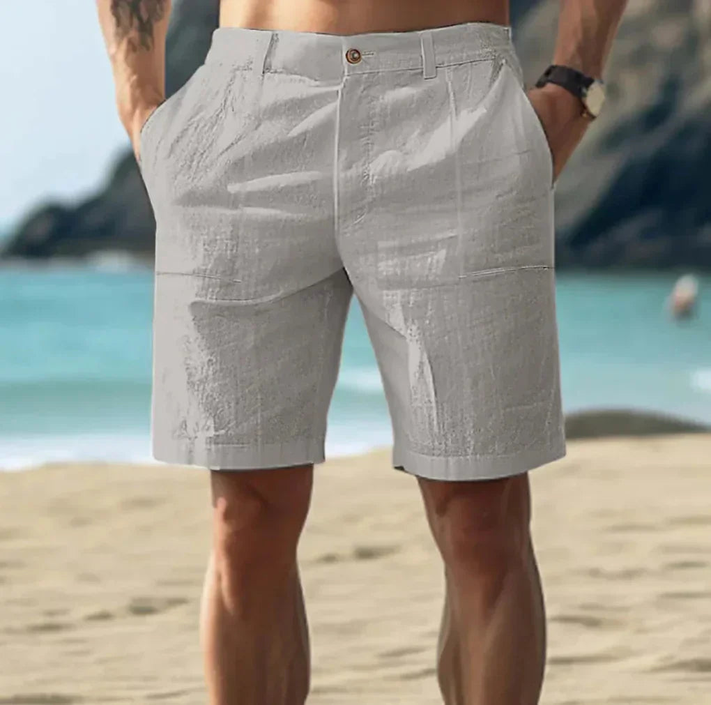 Breathable Linen Casual Drawstring Shorts | ventumra