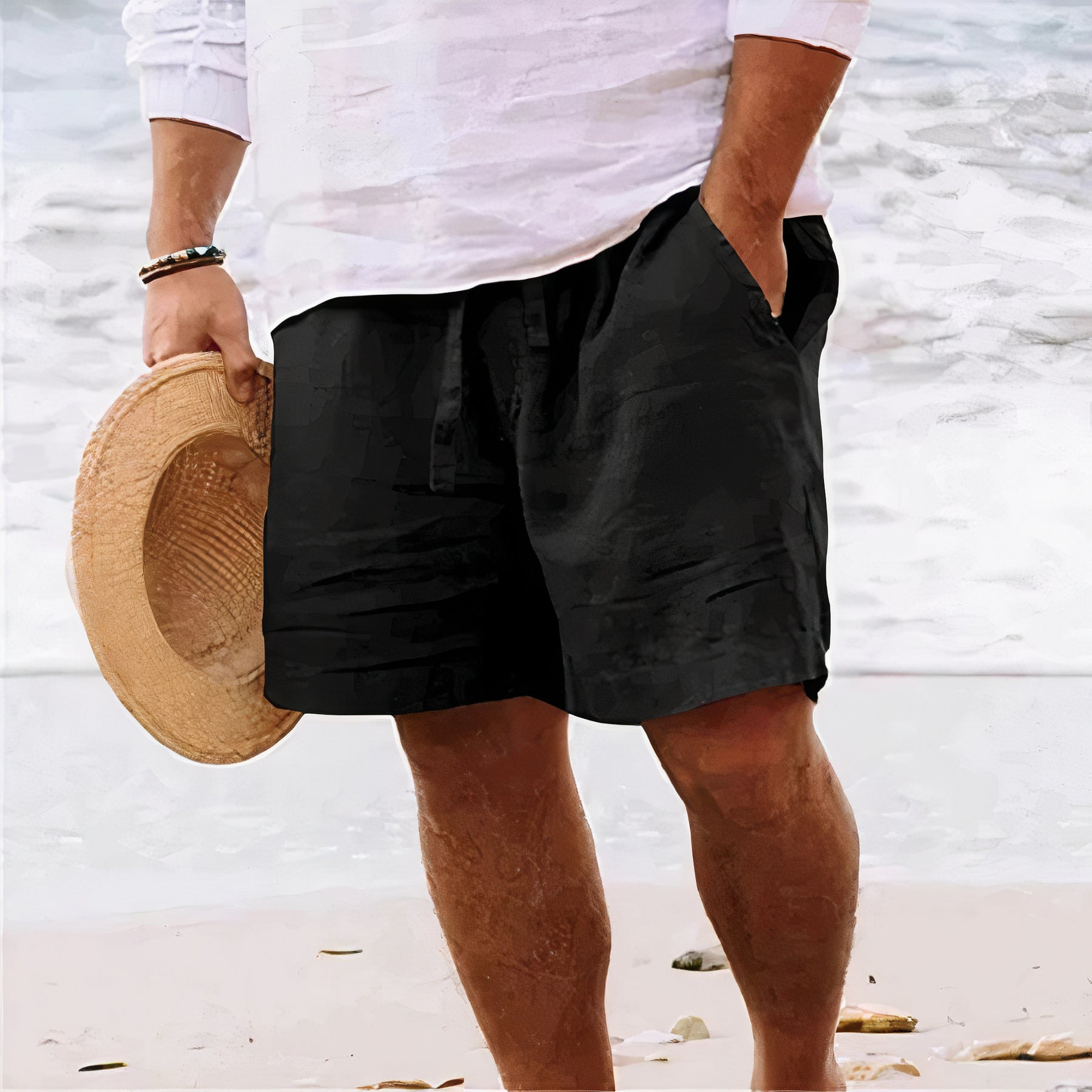 Breathable Linen Pull-On Shorts | ventumra