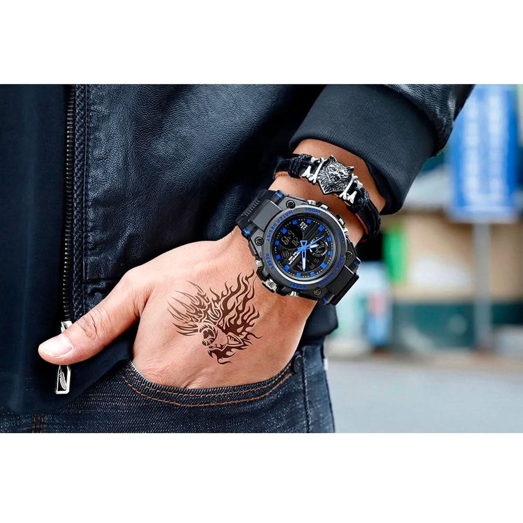 Men’s Military Watch with Analog Digital Display and Features | ventumra