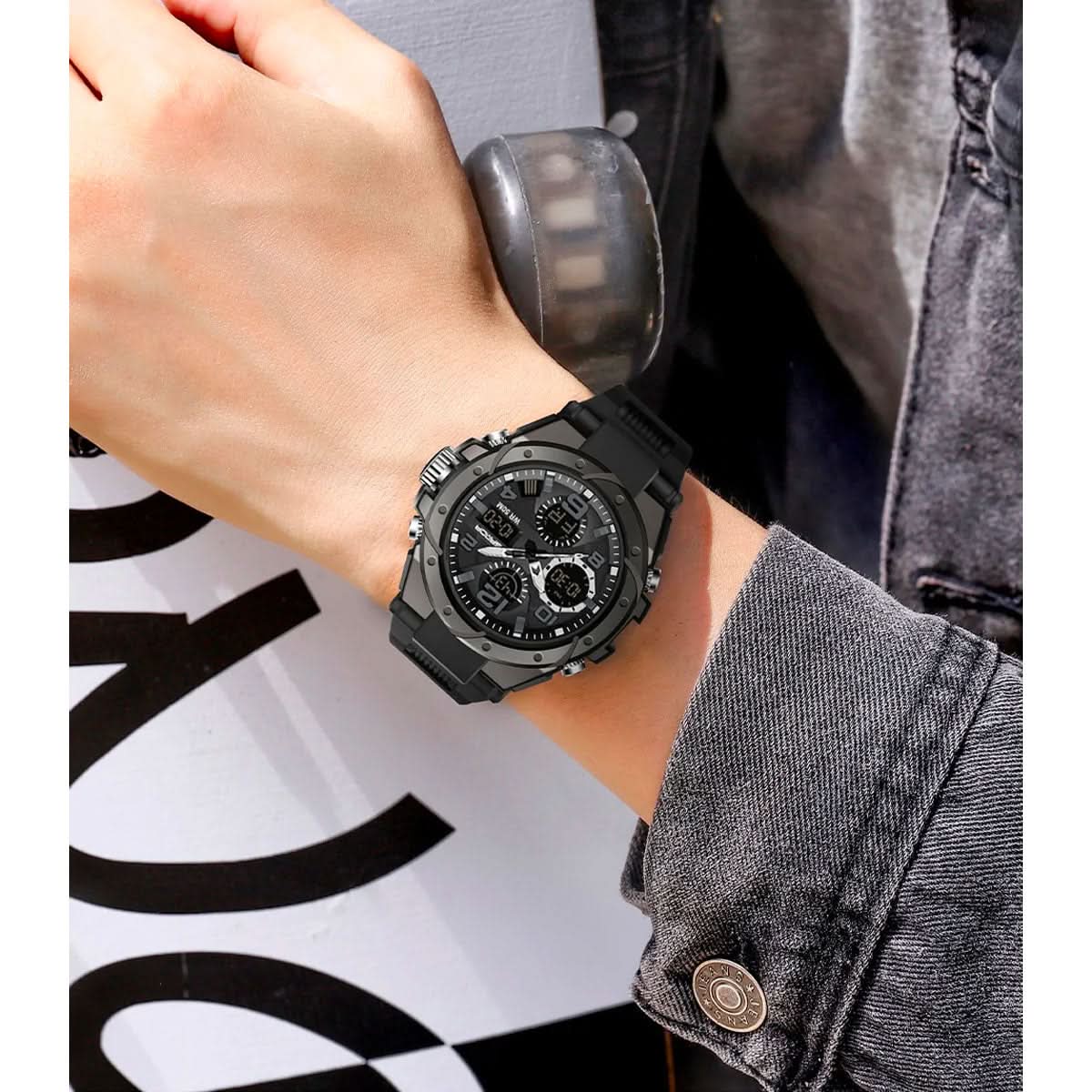 Men’s Military Watch with Analog Digital Display and Features | ventumra