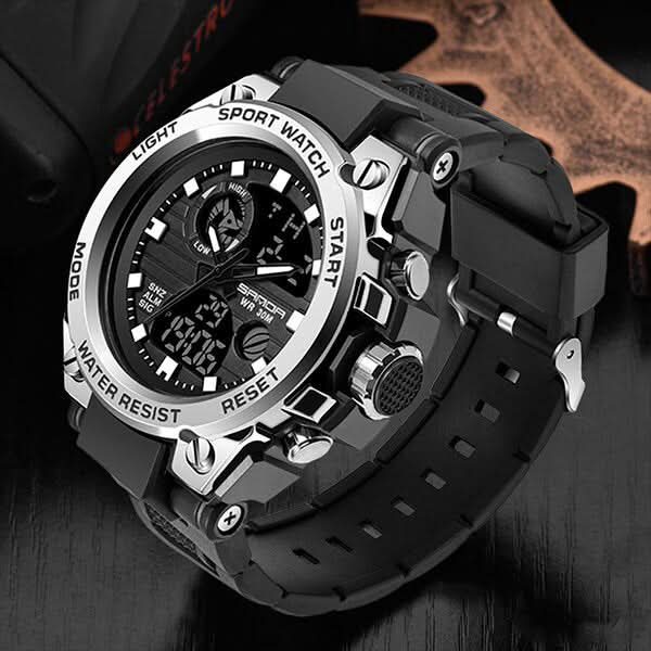 Men’s Military Watch with Analog Digital Display and Features | ventumra