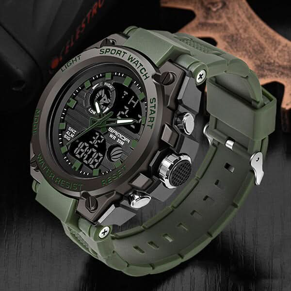 Men’s Military Watch with Analog Digital Display and Features | ventumra