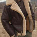 Cozy Shearling Lined Aviator Jacket | ventumra