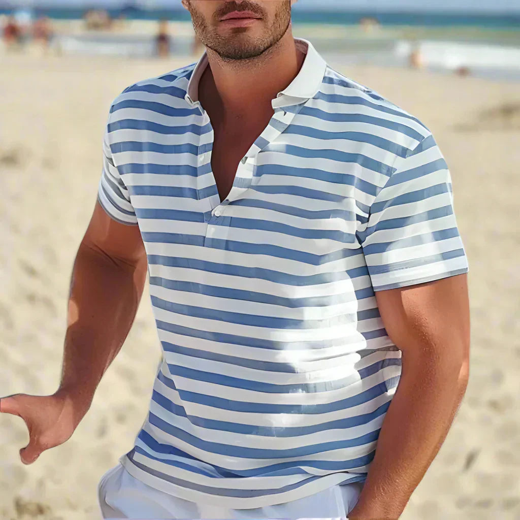 Striped Everyday Casual Polo Shirt | ventumra