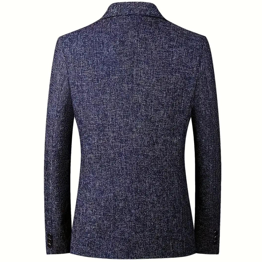 Men's Single-Breasted Textured Jacket | ventumra