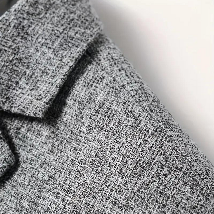 Men's Single-Breasted Textured Jacket | ventumra