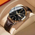 Men's Waterproof Luminous Watch – Classic Stainless Steel Design with Glow-in-the-Dark Display | ventumra