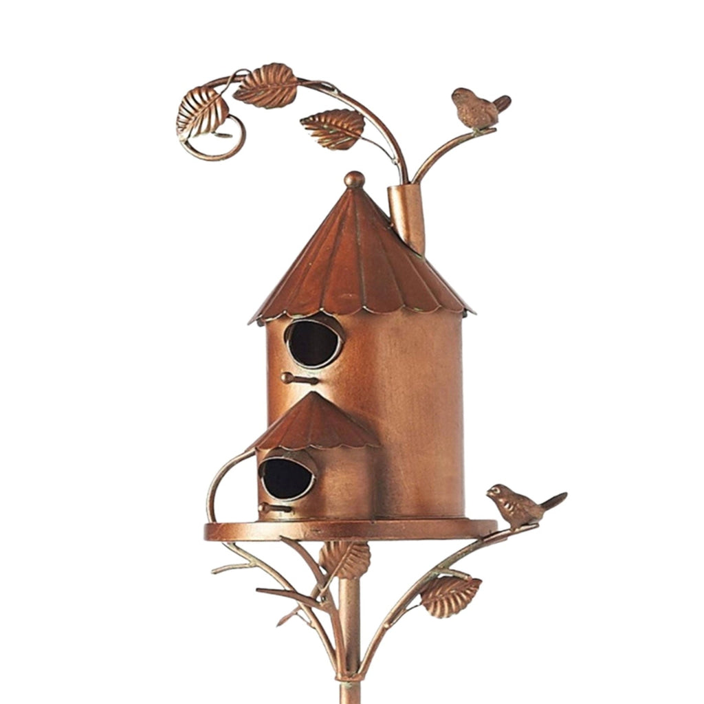Garden Stake Birdhouse - Decorative Metal Art | ventumra