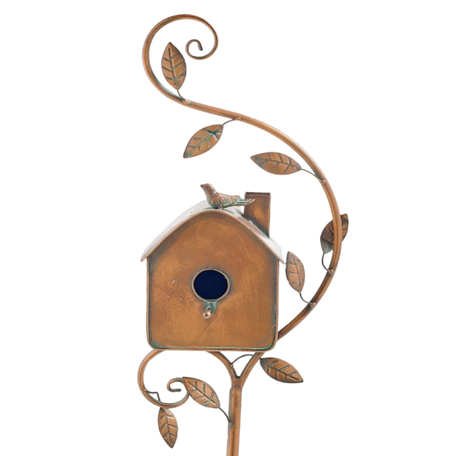 Garden Stake Birdhouse - Decorative Metal Art | ventumra