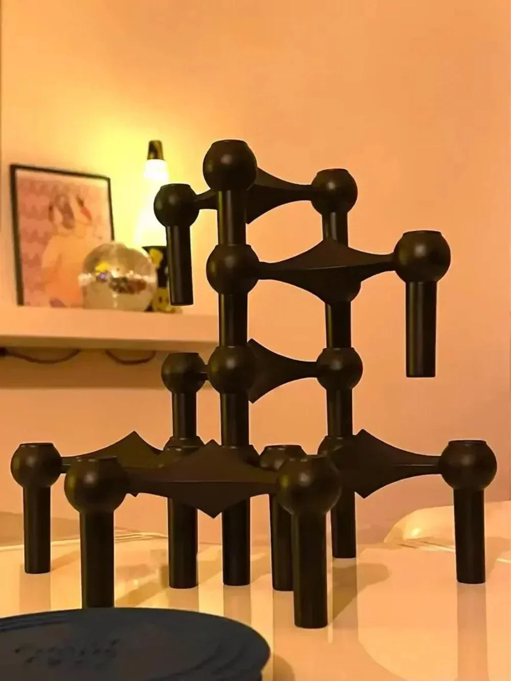 Metal Candle Holder – Modular Molecular Design, Table & Decor | ventumra