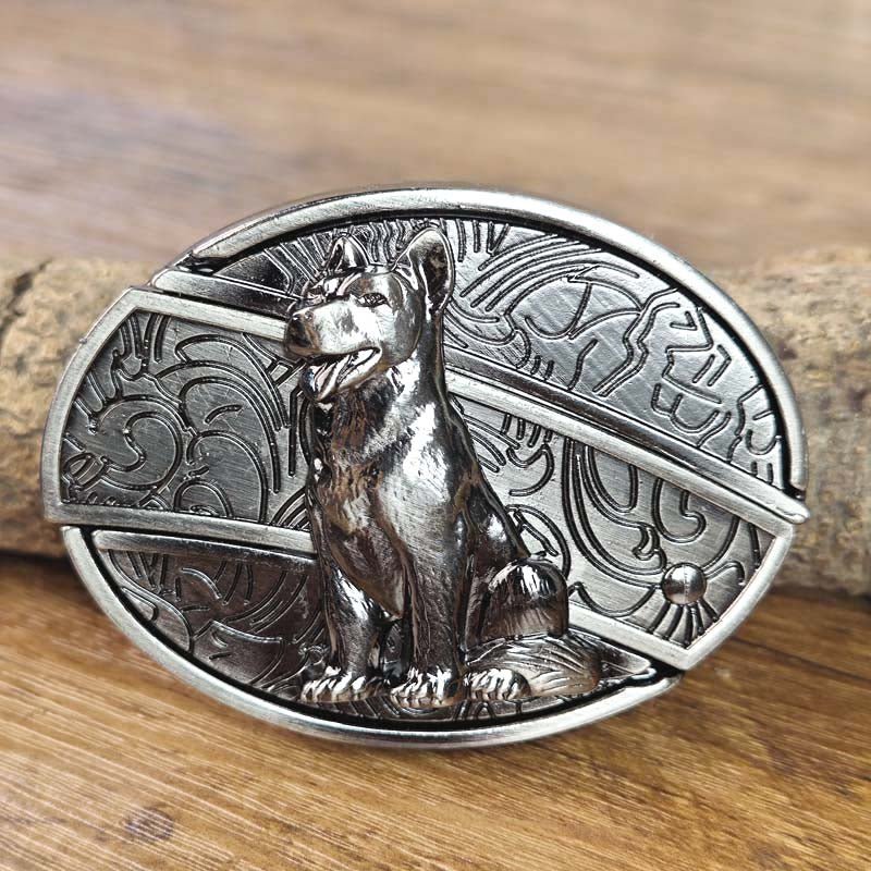 Oval Bull Skull Belt Buckle with Hidden Knife | ventumra