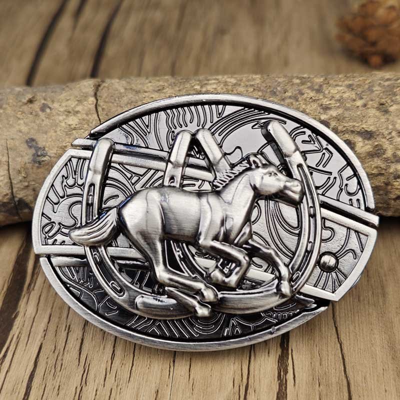 Metal Oval Cowboys Belt Buckle | ventumra