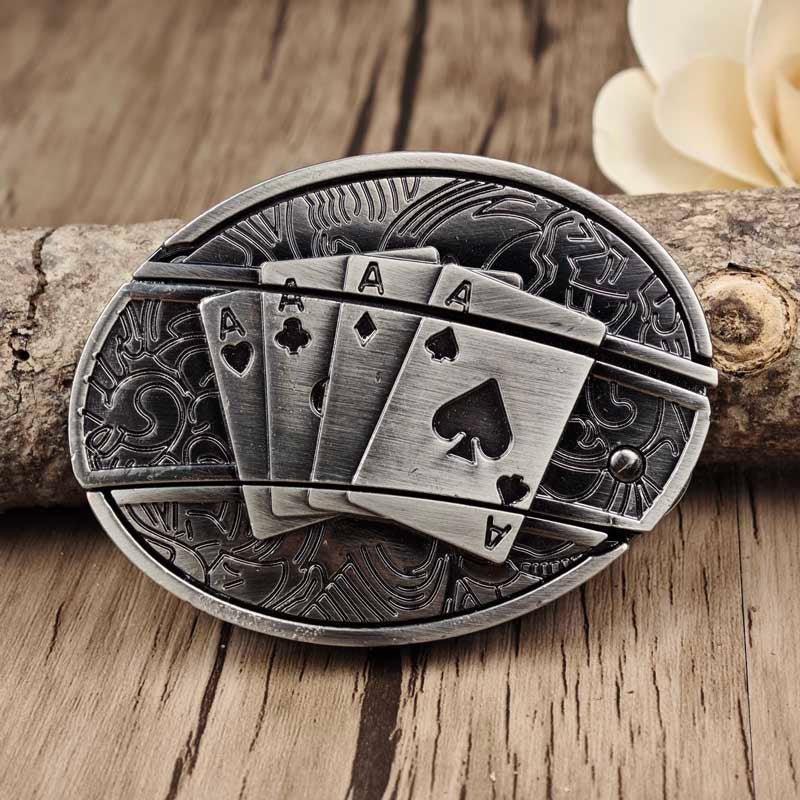 Oval Bull Skull Belt Buckle with Hidden Knife | ventumra