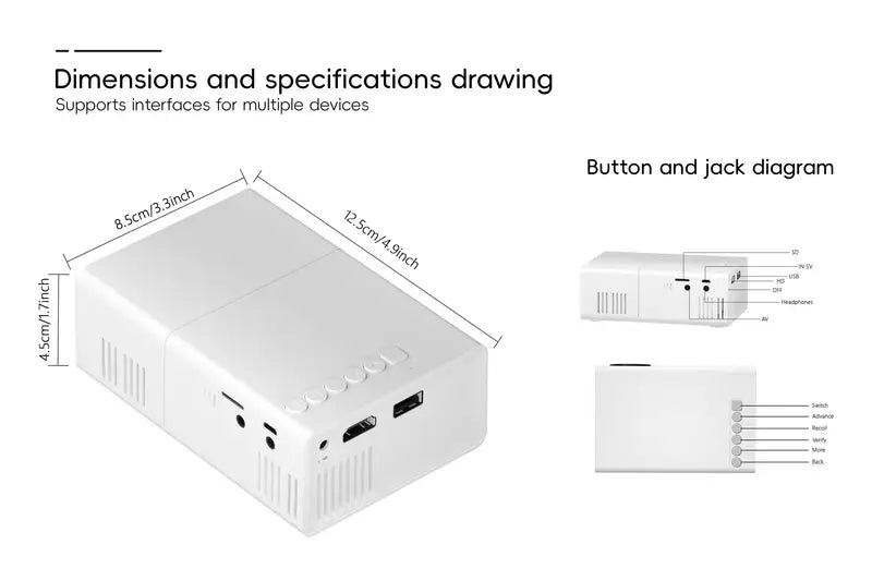 Compact HD Projector with Wi-Fi | ventumra