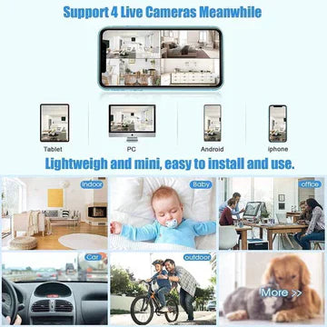 Mini Wireless Magnetic Camera with Audio and Video Live Stream | ventumra