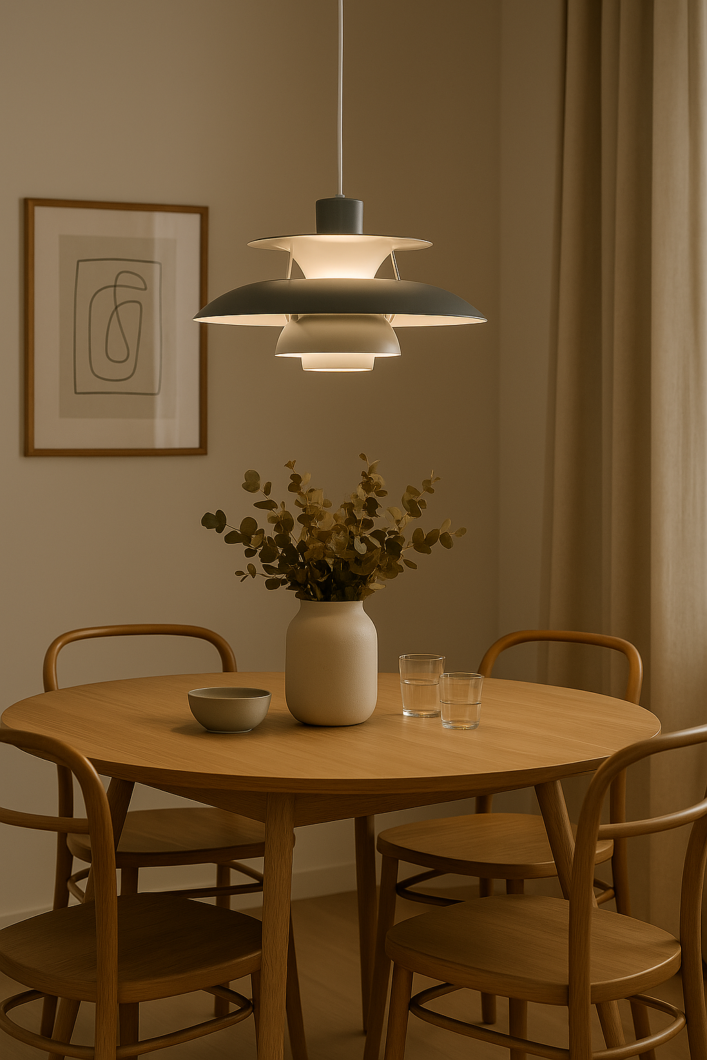 Modern LED Ceiling Lamp Round – Dimmable & Durable – Stylish Lighting for Living Room, Dining Room & Office | ventumra