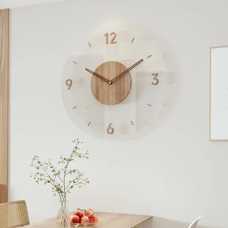 Modern Wall Clock in Wood – Minimalist and Elegant Design for the Living Room | ventumra