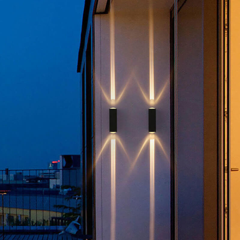 Modern Rectangular Outdoor Up/Down LED Wall Light | ventumra