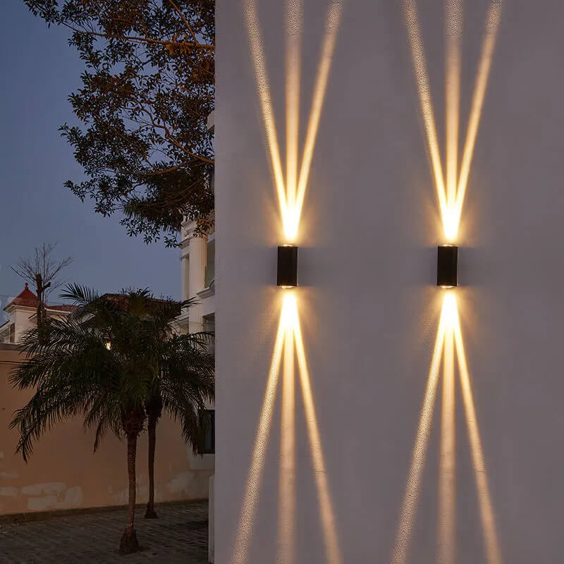 Modern Rectangular Outdoor Up/Down LED Wall Light | ventumra
