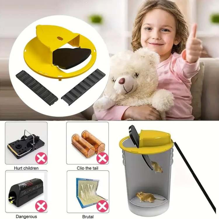 Mouse Trap Multi-Catch Automatic Tilting Function Safe for Children and Pets | ventumra