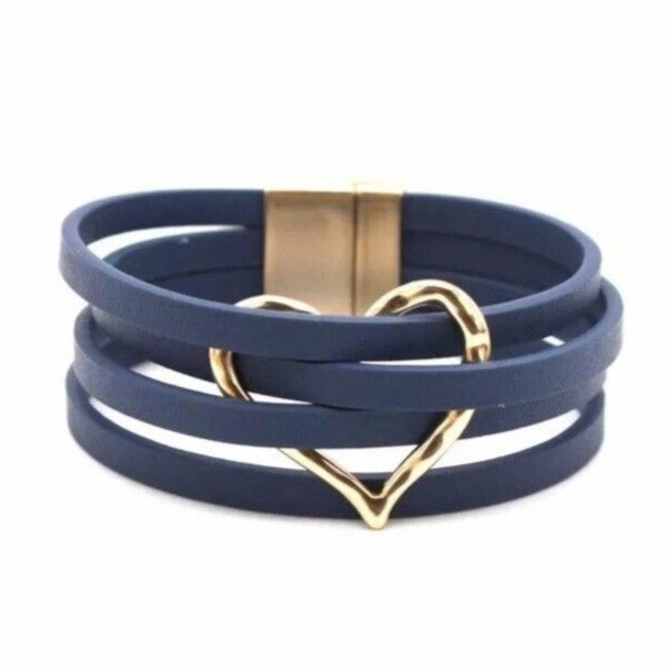Multi-Layer O-Leather Wrap Bracelet | ventumra