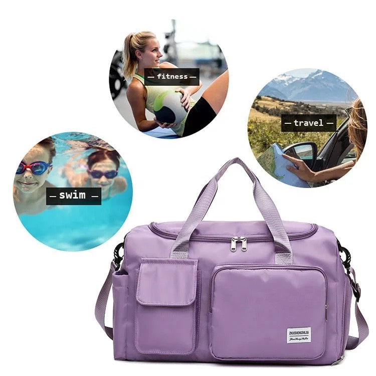 Large Duffel Bag with Shoe Compartment for Travel & Gym | ventumra