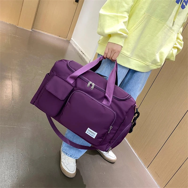 Large Duffel Bag with Shoe Compartment for Travel & Gym | ventumra