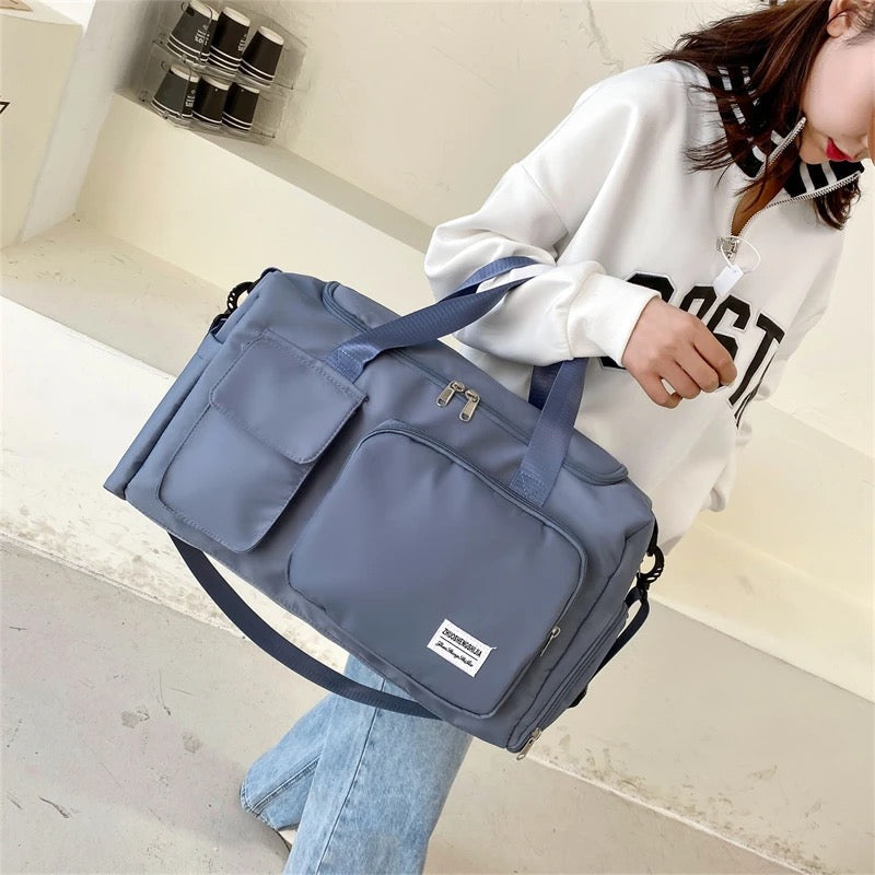 Large Duffel Bag with Shoe Compartment for Travel & Gym | ventumra