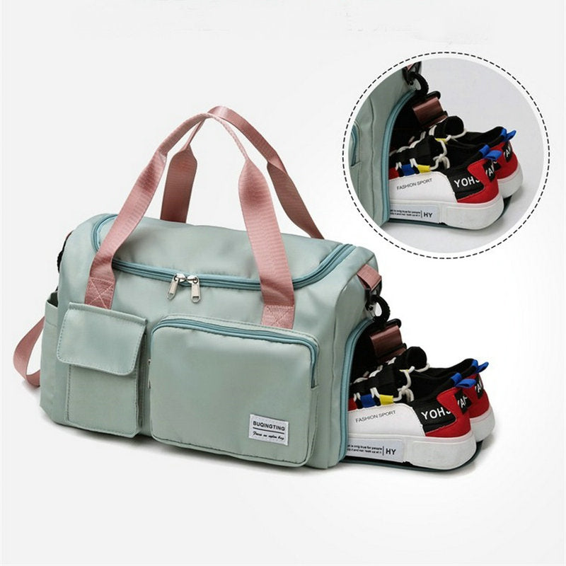 Large Duffel Bag with Shoe Compartment for Travel & Gym | ventumra