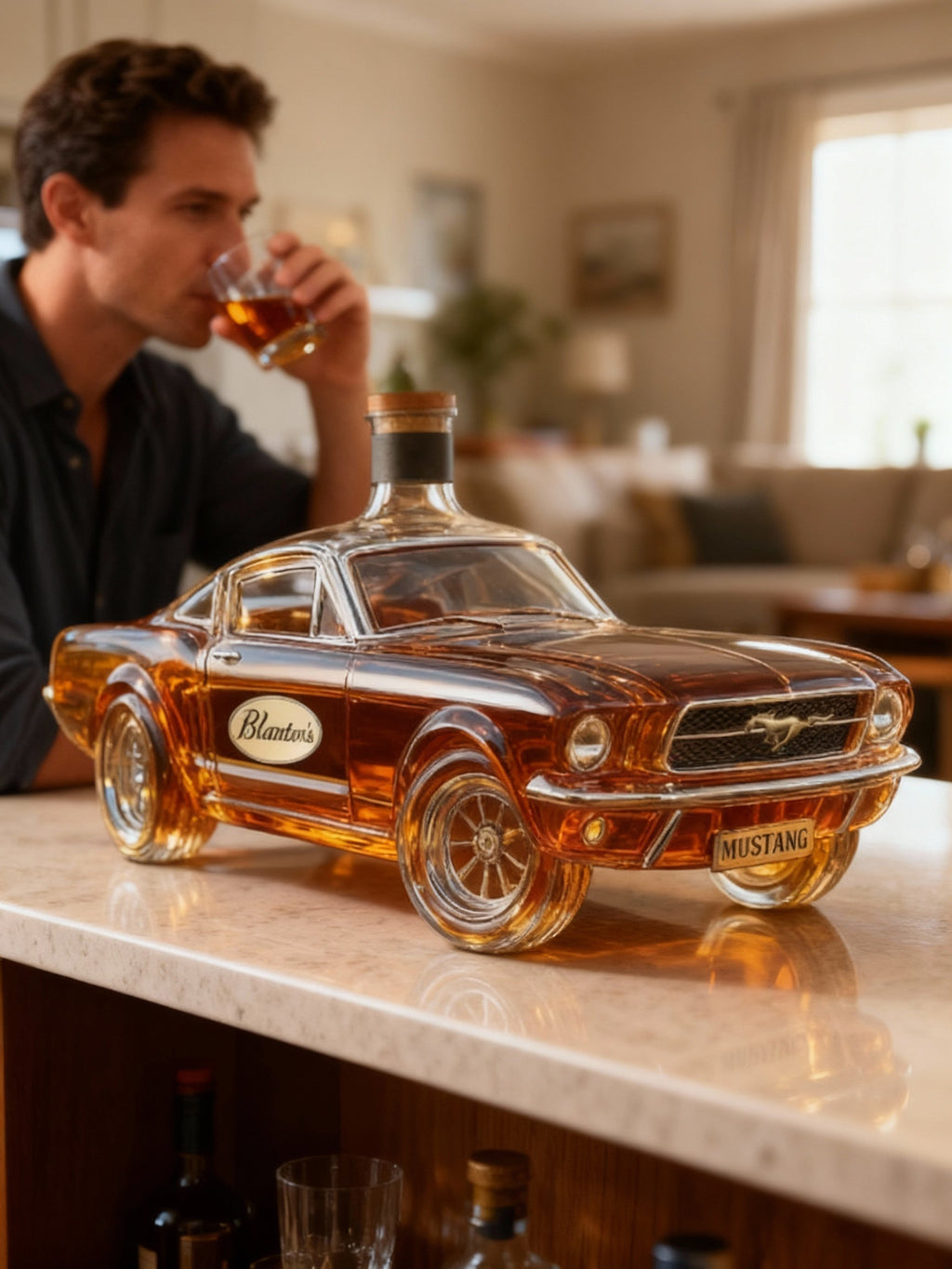 Glass Mustang Car Whiskey Holder | ventumra