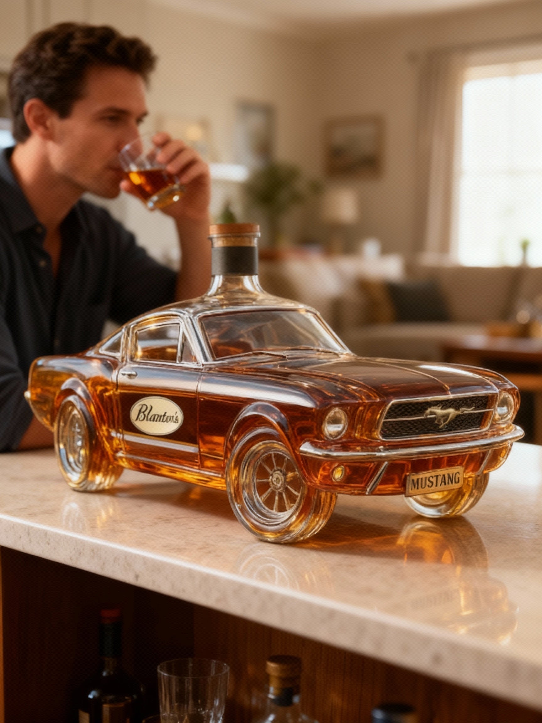 Glass Mustang Car Whiskey Holder | ventumra