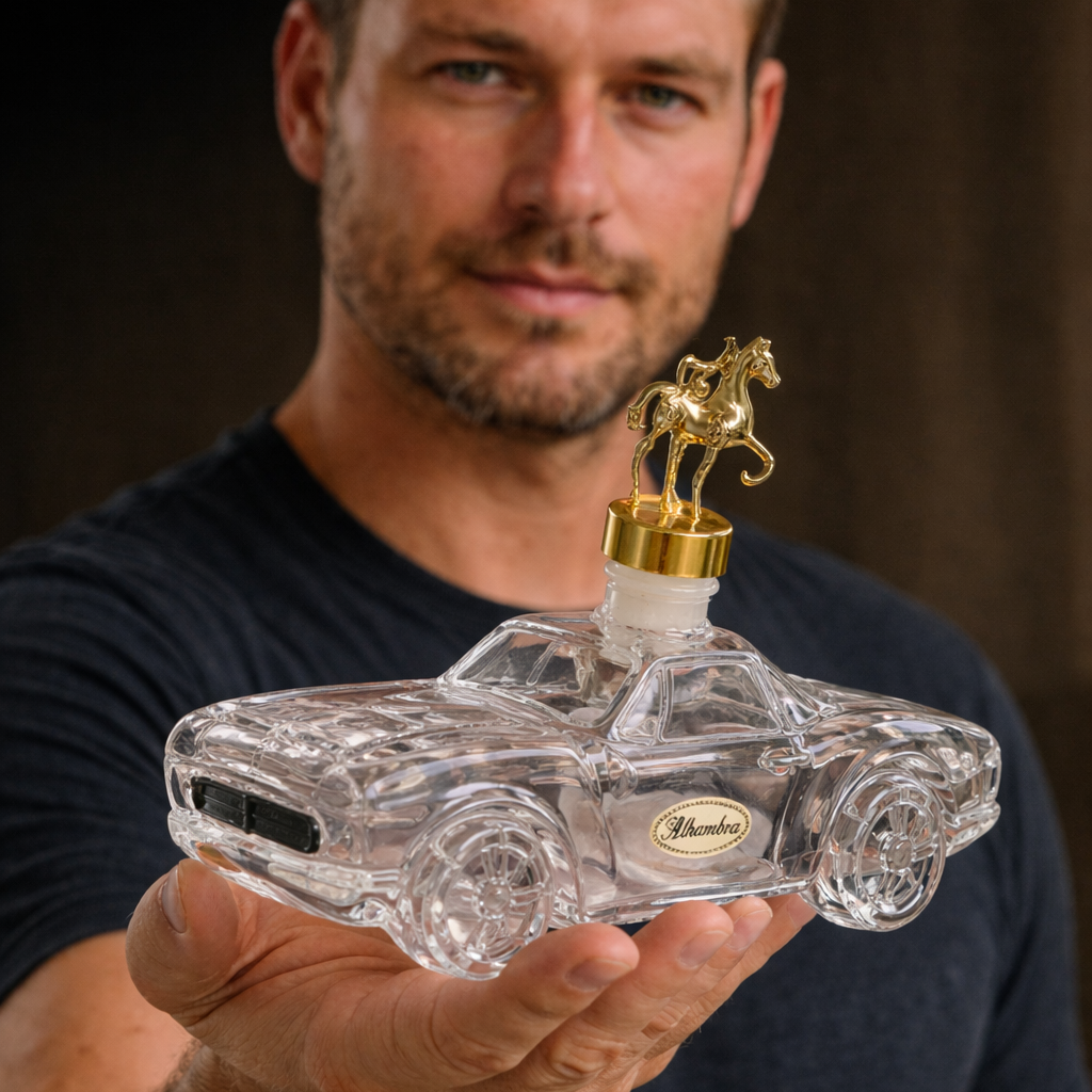 Mustang Whiskey Decanter Mustang Design Handmade Glass | ventumra