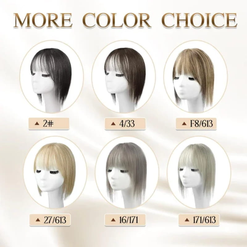 Natural Hairpiece with Bangs for Women | ventumra